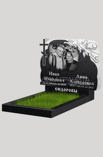 Горизонтальный памятник на могилу Картинка горизонтального памятника на могилу